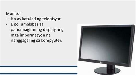 Monitor definition kompyuter in tagalog